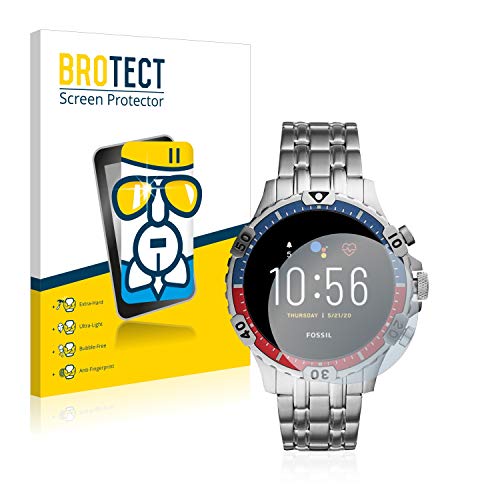 BROTECT Protector Pantalla Cristal Compatible con Fossil Garrett HR (5. Gen) Protector Pantalla Vidrio Dureza 9H AirGlass