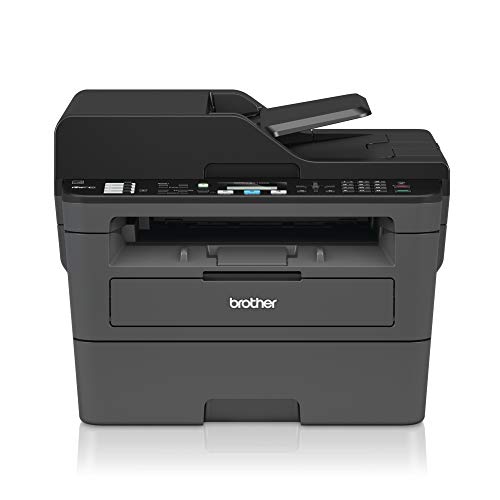 Brother MFCL2710DW - Impresora multifunción láser monocromo con fax e impresión dúplex (30 ppm, USB 2.0, Wifi, Ethernet, Wifi Direct, procesador de 600 MHz, memoria de 64 MB) gris