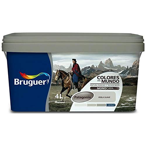 Bruguer 177164 Pintura paredes y techos, Patagonia Perla Suave, 4 litros