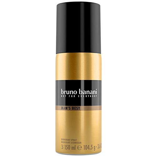 Bruno Banani Man 's Best Desodorante Body Spray, elegante + maskulin, Hace Tentación Super Fácil, 1er Pack (1 x 150 ml)