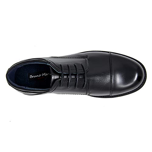 Bruno Marc Downing-01 Zapatos de Cordones Oxfords Vestir Derby para Hombre Negro 44 EU/10.5 US