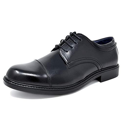 Bruno Marc Downing-01 Zapatos de Cordones Oxfords Vestir Derby para Hombre Negro 44 EU/10.5 US