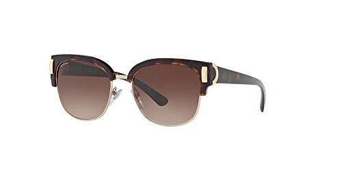 Bulgari 0BV8189 504/13 55 Gafas de sol, Dorado (Dark Havana/Pale Gold/Browngradient), Unisex-Adulto