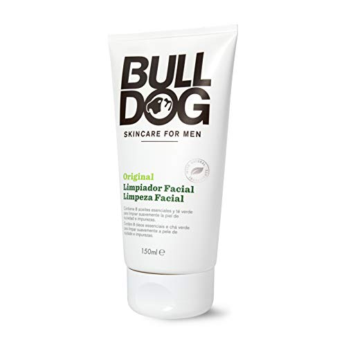 Bulldog Cuidado Facial para Hombres - Kit Rutina Cuidado Facial Hidratante Original , Gel Limpiador Facial 150 ml + Gel de Afeitar 175 ml + Crema Hidratante 100 ml, Blanco