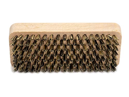 BÜMAG Cepillo Artesanal de Madera de Haya, 100 x 45 mm, cerdas Cortas y Tensas contra la Suciedad persistente