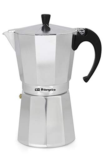 Cafetera italiana ORBEGOZO KF1200 | ORBEGOZO 12 tazas Vitro Gas Electrico