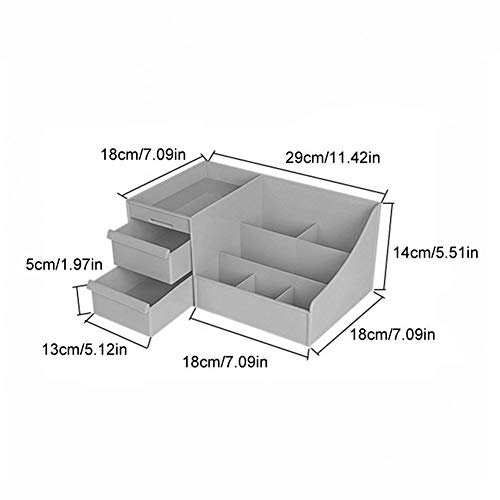 Caja de cosméticos de almacenamiento Caja de almacenamiento cosmética - Caja plástica cosmética caja de almacenamiento cajón de maquillaje organizador de maquillaje de uñas joyería polaca del cajón de