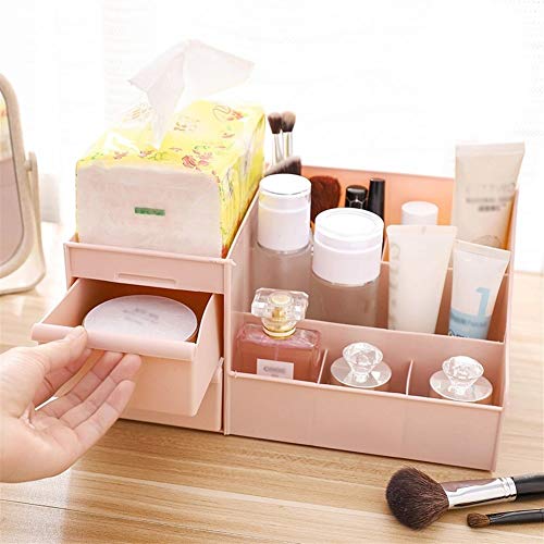 Caja de cosméticos de almacenamiento Caja de almacenamiento cosmética - Caja plástica cosmética caja de almacenamiento cajón de maquillaje organizador de maquillaje de uñas joyería polaca del cajón de