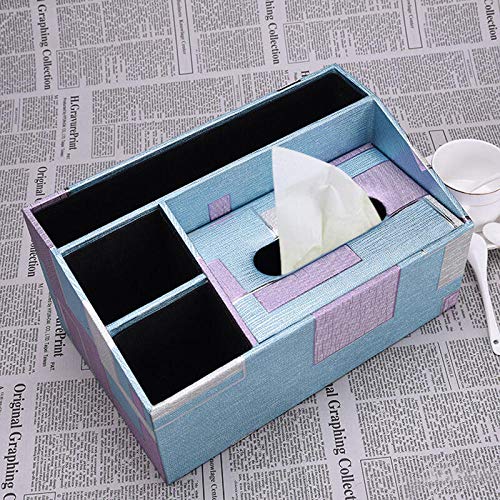 Caja de pañuelos multifuncional, caja de clasificación de desechos de escritorio, caja de almacenamiento de control remoto, caja de cajones de papel de mesa, caja de cajones-Fragancia nacional