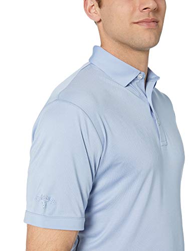 Callaway - Polo Oxford de Manga Corta para Hombre, Hombre, Polo, CGM713, Chambray, L