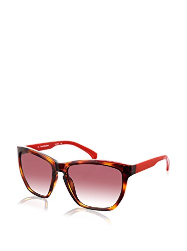 Calvin Klein Gafas de Sol CKJ757S-239 (57 mm) Havana/Rojo