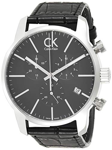 Calvin Klein Reloj Cronógrafo de Cuarzo para Hombre con Correa de Cuero – K2G271C3