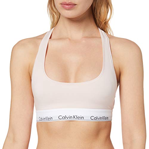 Calvin Klein Sujetador Estilo Bralette, Rosa (Nymphs Thigh 2nt), K (Talla del Fabricante: Medium) para Mujer