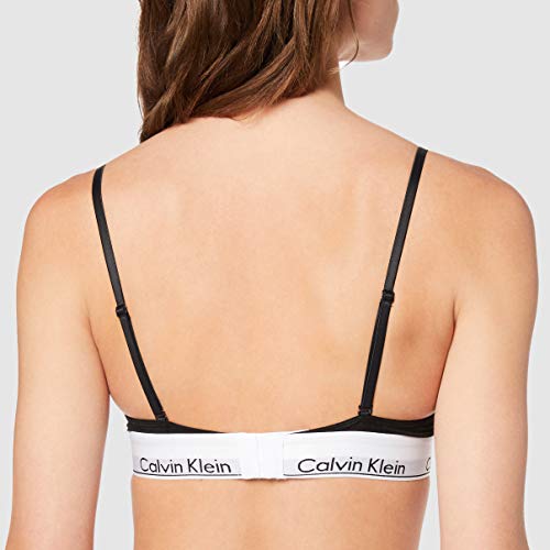 Calvin Klein Triangle Unlined Sujetador de triángulo, Negro (Black 001), K (Talla del Fabricante: X-Small) para Mujer