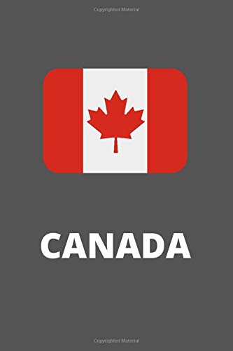 CANADA Flag Sketchbook Blank Notebook Drawing Pad: Unlined Ruled Pages Book (6 x 9 inches) - 120 Pages Journal II Planning, Drawing, Sketching, ... fan travel guide aid or gift (Nationalism)