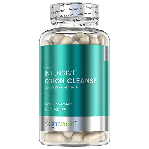 Cápsulas de Limpieza de Colon Natural, Colon Cleanse | Enzimas digestivas y Fibra para el intestino, Probiótico con Lactobacillus, Para Estreñimiento, Gases, Colon Irritable y Hinchazón abdominal