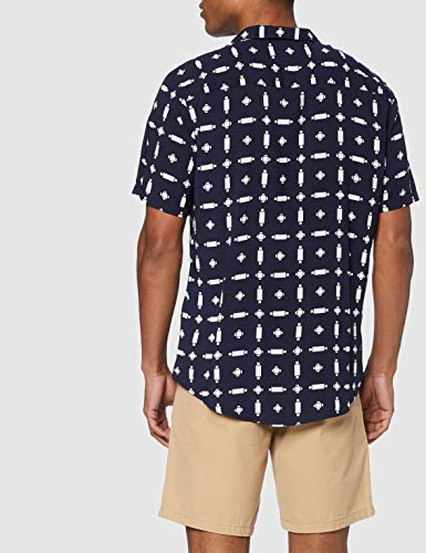 CASUAL FRIDAY Shirt Cfanton Cuba SS Camisa, Azul (Navy Blazer 50479), X-Large para Hombre