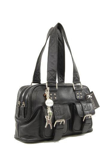 CATWALK COLLECTION - CAROLINE - Bolso - Cuero - Negro