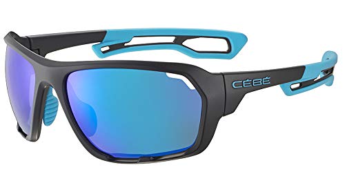 Cébé Upshift Gafas de sol Adultos unisex Matt Black Blue Large