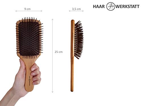 Cepillo profesional para el pelo para hombre y mujer - El cepillo de madera óptimo para tu cabello - El cepillo es muy ligero y se adapta perfectamente a la mano.