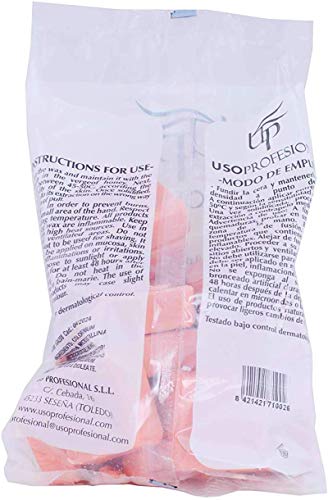 Cera caliente Cera depilatoria caliente profesional 1 kg cera solido para pieles sensibles, áreas faciales (1KG-Rosa)