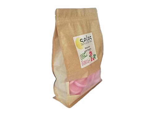 Cera depilatoria de fácil fusión Rosa 1kg SELAS. Depilación sin bandas, con cera de Abejas y aceite de Rosa Mosqueta, para todas las zonas y tipos de pieles.