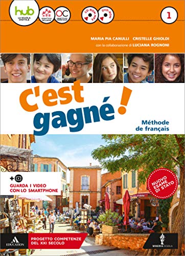 C'est gagné! Per la Scuola media. Con CD Audio formato MP3. Con e-book. Con espansione online. Con 2 libri: Pour tous-Ottavino verbi. Con DVD-ROM: 1