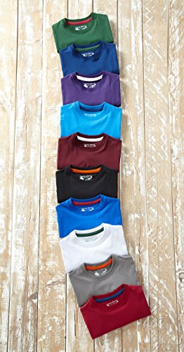 Charles Wilson Paquete 5 Camisetas Cuello Redondo Lisas (XX-Large, Dark Essentials)