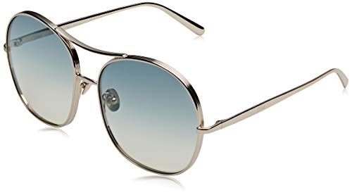 Chloé Ce128s Gafas de Sol, Gold/Green, 61 para Mujer