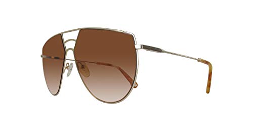 Chloé Ce139S 805 62 Gafas de sol, Gold/Burnt Lens, Mujer