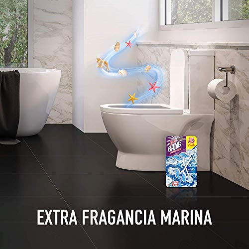 Cillit Bang WC Active Fresh Colgador para inodoro, aroma extra fragancia marina, pack de 6, total 12 unidades