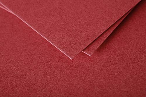 Clairefontaine 5586C - Paquete de 20 Sobres C6 - 114x162mm Pollen Rojo Grosella 120gr