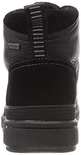 Clarks Rushwaymid GTX, Botas Chelsea para Hombre, Negro (Blk Tumbled Lea), 41 EU