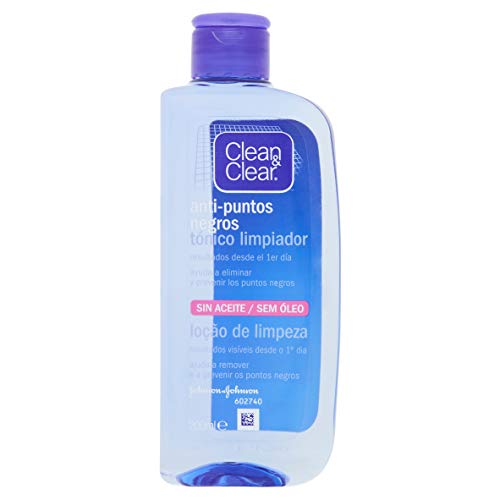 Clean&Clear - Tónico Limpiador Anti-puntos Negros, 200 ml