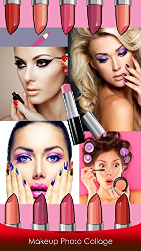 Collage de la foto del maquillaje