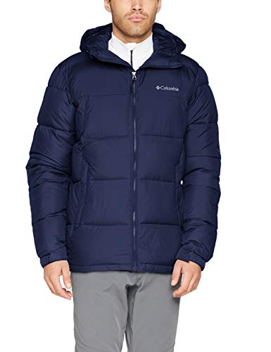 Columbia Pike Lake Chaqueta con Capucha para Hombre, Azul (Collegiate Navy), M