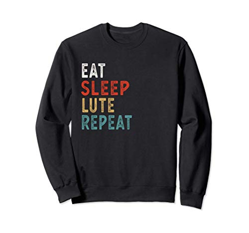 Comer Dormir Repetir Laúd Divertido Jugador Idea de regalo V Sudadera