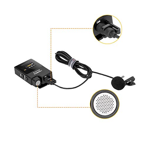 COMICA BoomX-D D1 2.4G Transmisor y receptor de micrófono inalámbrico Videografía Accesorios Grabación de audio portátil con pilas opciones (2x transmisor y 1x receptor, estándar)