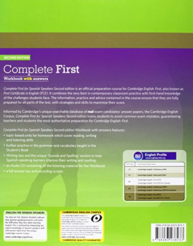 Complete First for Spanish Speakers Workbook with answers with Audio CD Second Edition