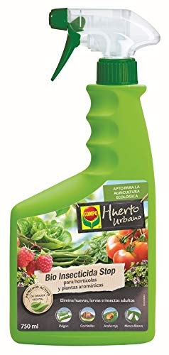 Compo Bio Stop Insecticida para hortícolas, Apto para Agricultura ecológica, Control de plagas en hortalizas y Plantas aromáticas, 750 ml