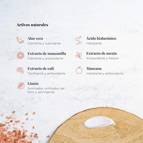 Contorno de Ojos | 100% Natural | +10 Ingredientes activos ecológicos | Envase de vidrio | 30ML | ÁCIDO HIALURÓNICO, ALOE VERA & EXTRACTO DE CAFÉ