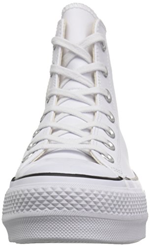 Converse Chuck Taylor CTAS Lift Clean Hi, Zapatillas Altas para Mujer, Blanco (White/Black/White 102), 36 EU