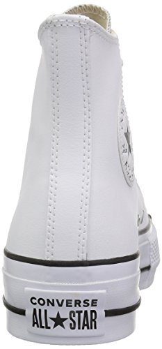 Converse Chuck Taylor CTAS Lift Clean Hi, Zapatillas Altas para Mujer, Blanco (White/Black/White 102), 36 EU