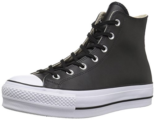 Converse Chuck Taylor CTAS Lift Clean Hi, Zapatillas Altas para Mujer, Negro (Black/Black/White 001), 39 EU