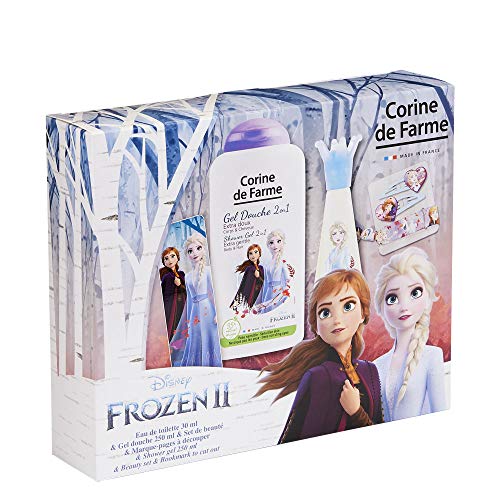 Corine de Farme | Reina de las Nieves, caja de regalo | Perfume infantil | Gel de ducha infantil | Pasador de niña | Pulsera infantil | Fabricación francesa