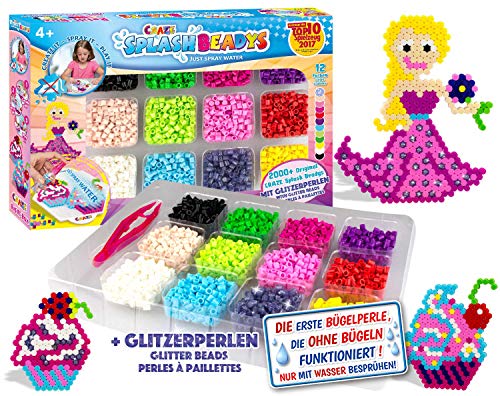 CRAZE- fusibles Fuse Beads Splash BEADYS Recambio de Box Pack Girls Reemplazo de Cuentas artesanales para tapar 59440, Multicolor , color/modelo surtido
