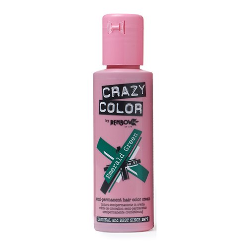 Crazy Color Emerald Green Nº 53 Crema Colorante del Cabello Semi-permanente