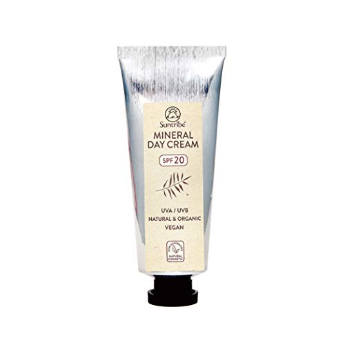 Crema de Día Mineral Suntribe - FPS 20 - Orgánica & Vegana - Òxido de Zinc No Nano (Filtro UV Mineral) - 9 Ingredientes - Piel Sensible/Seca/Normal (40ml)