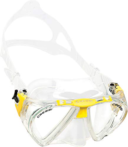 Cressi C/Set Penta + Alpha/ud Pack de Snorkel, Unisex, Transparente/Amarillo, Talla Única