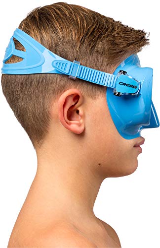 Cressi F1 Mask Máscara Monocristal Tecnología Frameless, Unisex, Azul, L